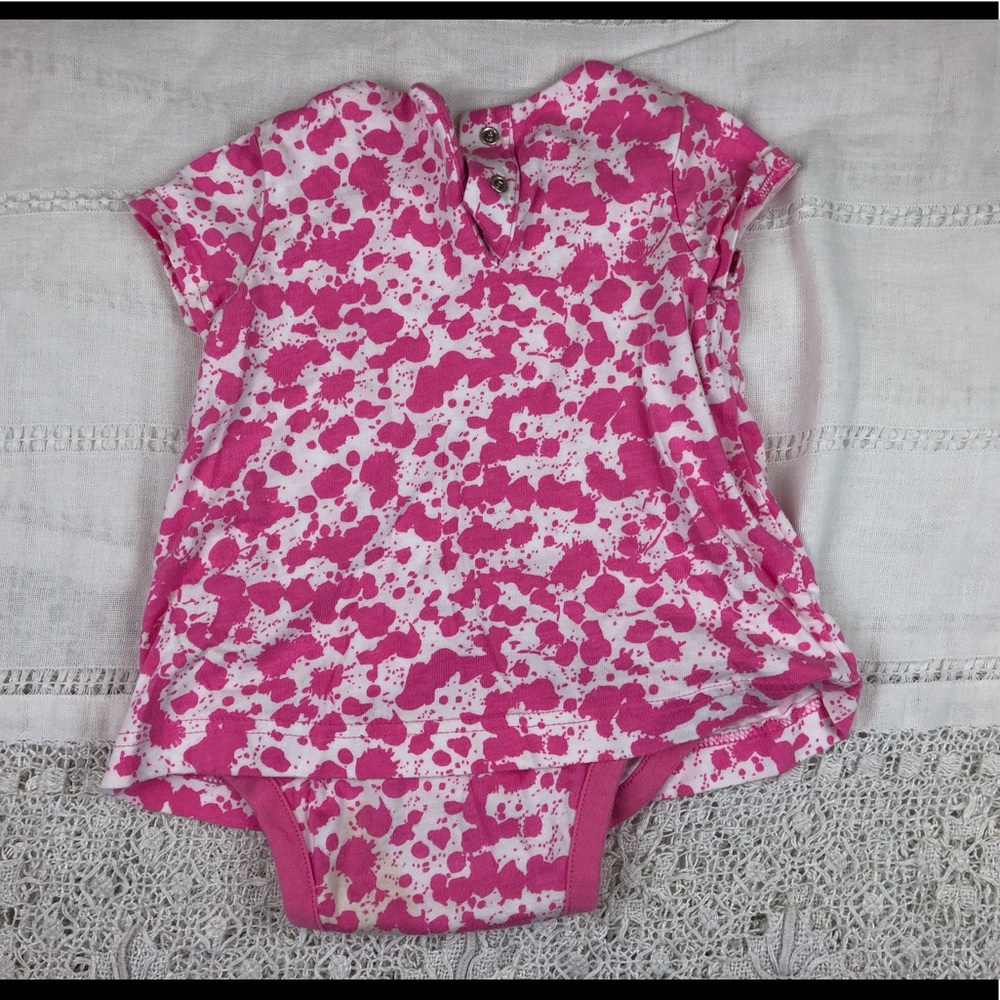 DVF for Gap Vintage Pink Splatter onesie